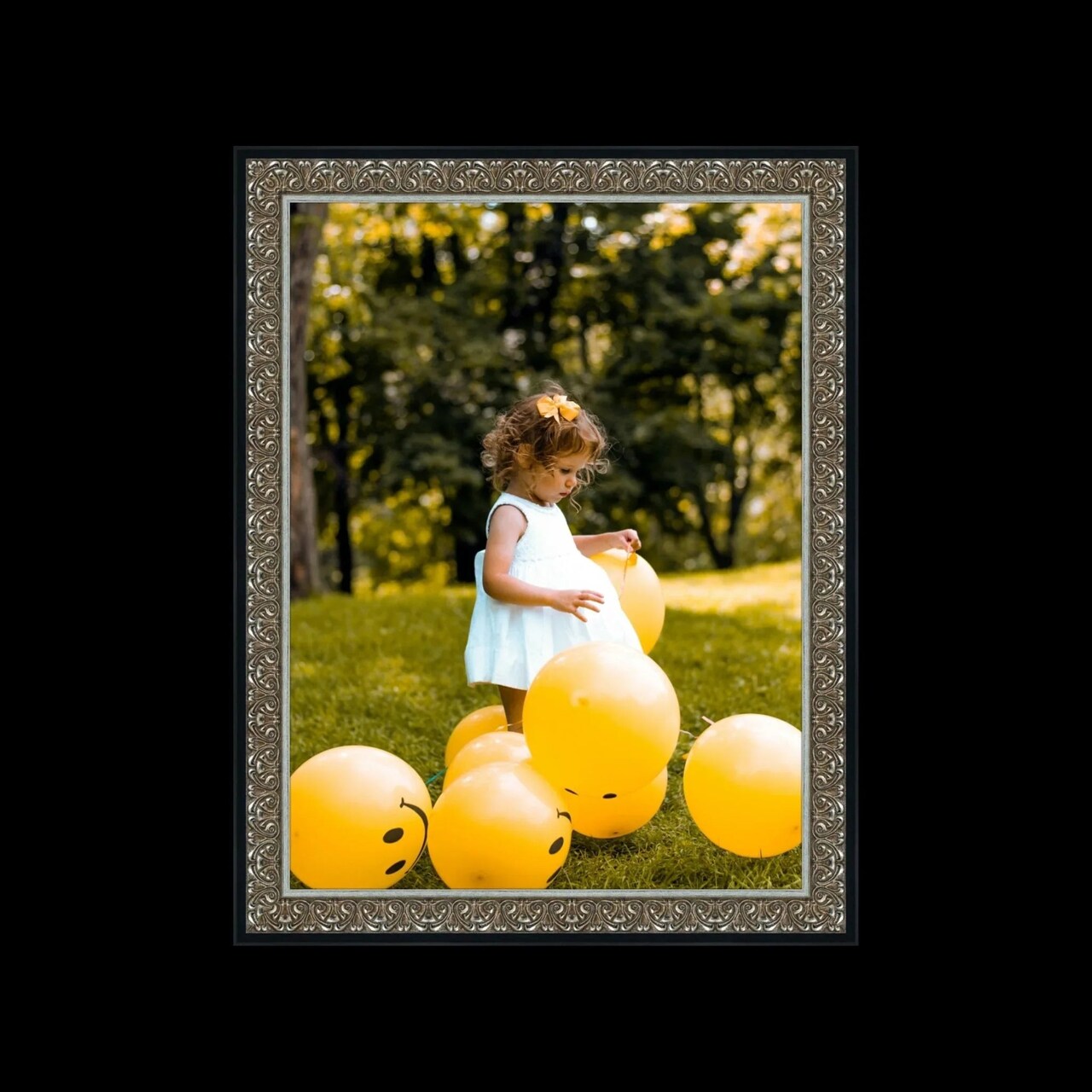 Silver 19x25 Picture Frame Modern Ornate Traditional Antique